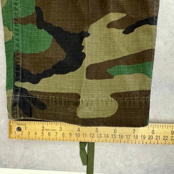 US Military Hot Weather Woodland Camo Combat Pants, Sz Small Regular Rip Stop - Picture 12 of 12